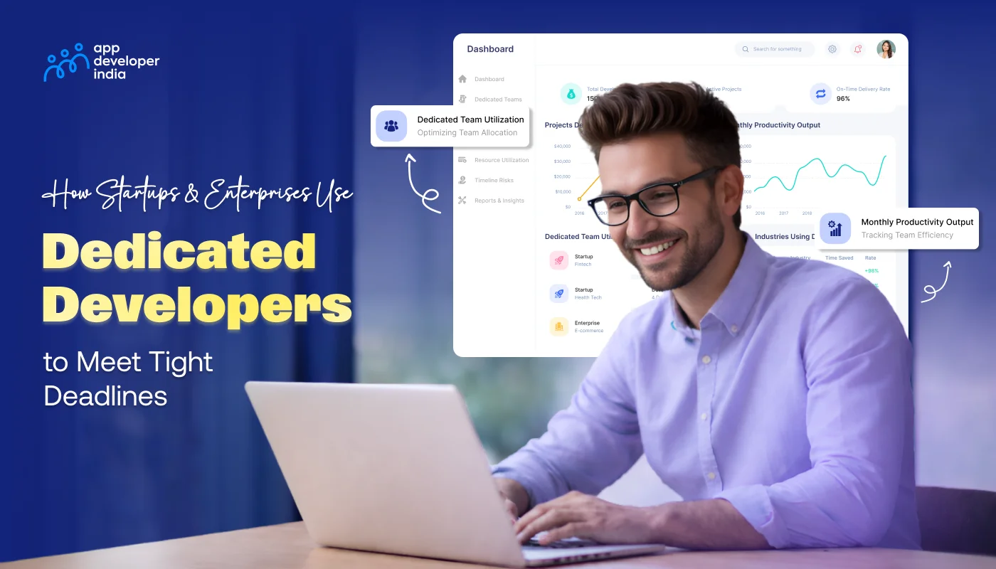 Startups and enterprises using dedicated developers to meet tight deadlines